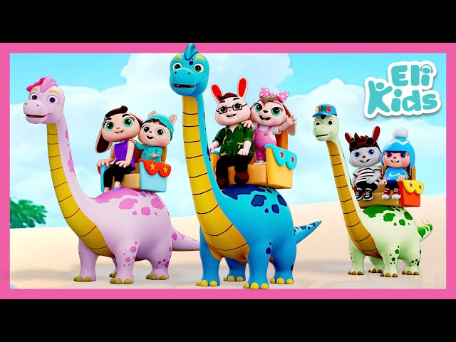 Dinosaur Bus Family #2 +More | Eli Kids Compilations