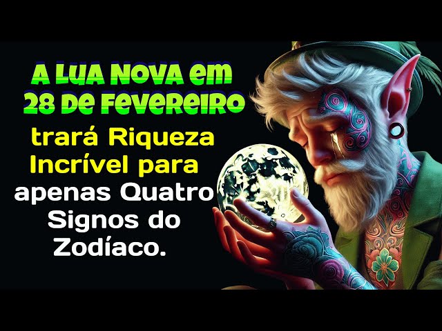 A Lua Nova em 28 de fevereiro trará Riqueza Incrível para apenas Quatro Signos do Zodíaco.