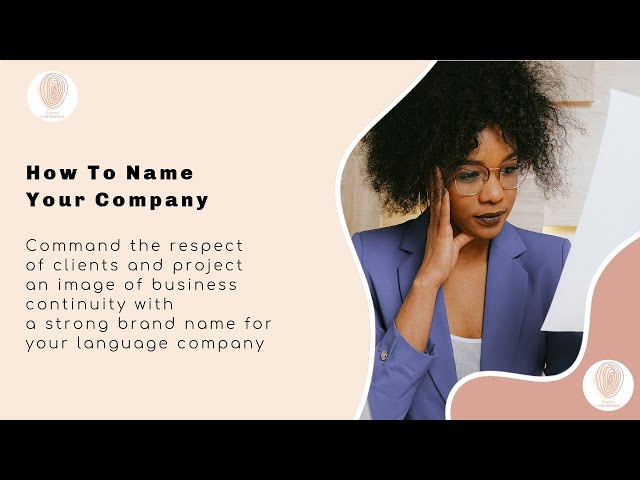 How To Name Your Company (S03E18: Translation Confessional)