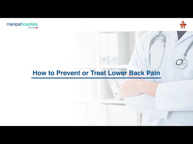 How to prevent or treat lower back pain | Dr. Ashwin Avadhani | Manipal Hospital Yeshwantpur