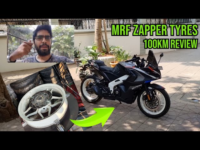 MRF Zapper Tyres 100KM Review - Pulsar RS200