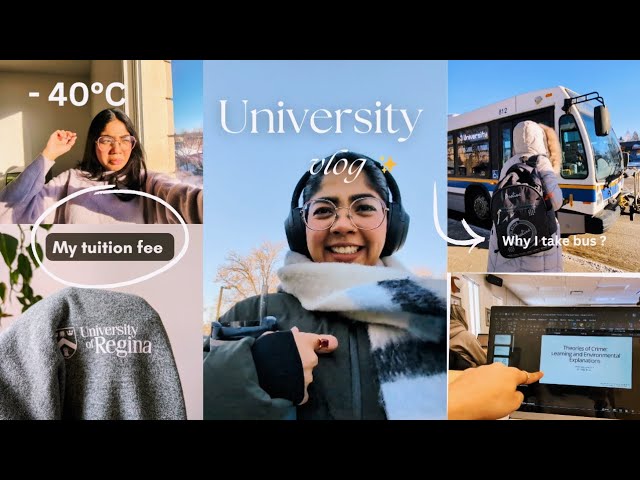 Uni Vlog 🇨🇦 | How much I pay for my degree | -40°C day again