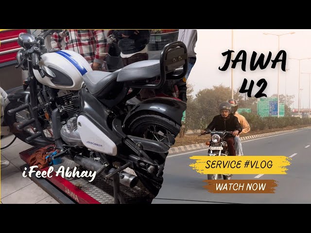 Jawa 42 Bobber service | #vlog | iFeel Abhay