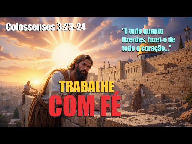 Oração por Trabalho e Prosperidade | Colossenses 3:23-24