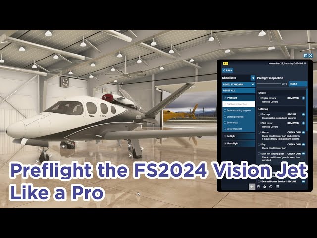 Real SF50 Pilot Preflights the MSFS 2024 Vision Jet