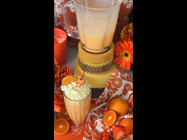 Outrageous Orange Creamsicle Shake #food #cooking #cookbook #orange #recipes #DIY #shorts