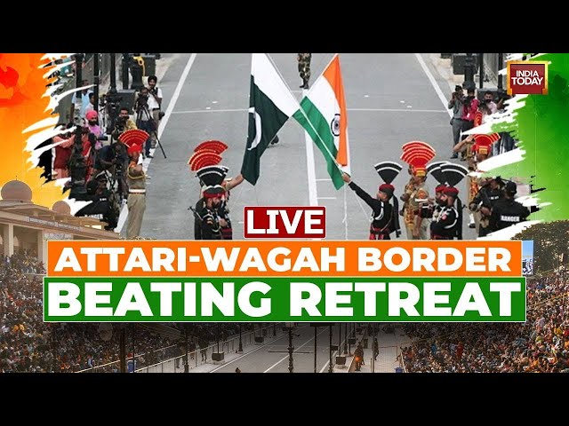 LIVE: Beating Retreat Ceremony: Attari-Wagah Border Beating Retreat Ceremony |  Republic Day Live