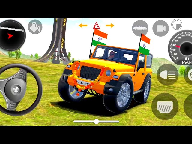 Dollar (Song) Modified 😈 Mahindra Yellow Thar | Indian Car Simulator 3D | Car Game 3D