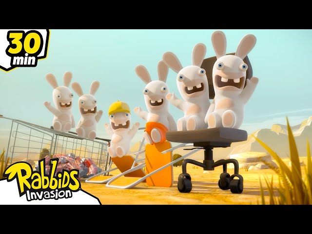 Don't fall asleep... | RABBIDS INVASION | 30 Min Compilation | Cartoon for kids