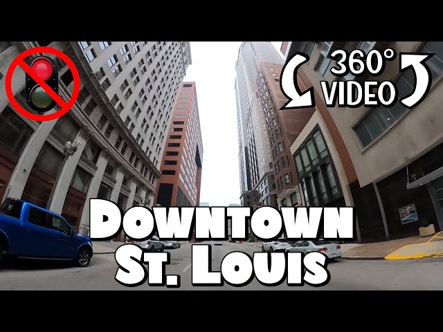 Driving Around Downtown St. Louis, Missouri in 360° Video