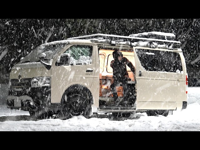 [Hokkaido] Snowstorm Car Camping: Reaching the Northernmost Point.