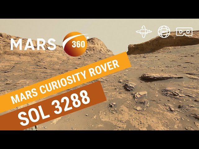 Mars 360: NASA's Mars Curiosity Rover - Sol 3288 (360video 8K)