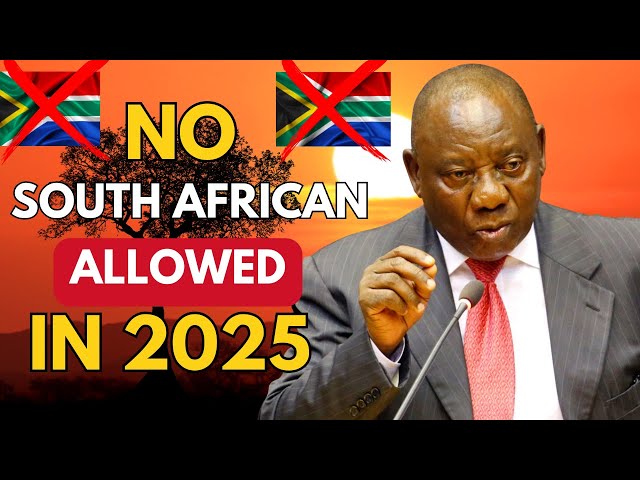 10 Countries Where South Africans Are NOT Welcome in 2025!