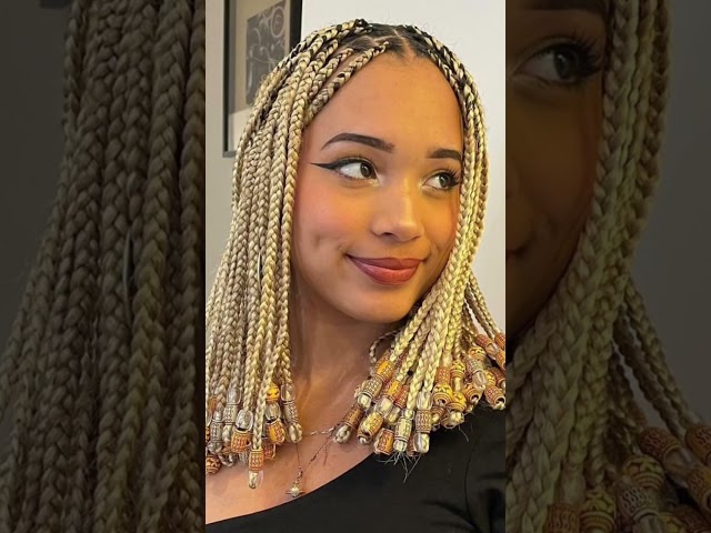 Beautiful beaded styles for black women! #beadedjewelry #colorfulbeads #braids