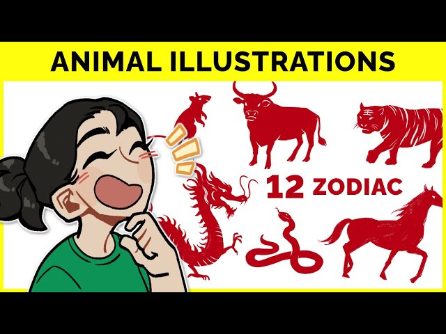 🔴 Drawing 12 Animals of the Chinese Zodiac