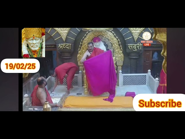 Sai Baba Darshan Live Sej Arati 19/02/25