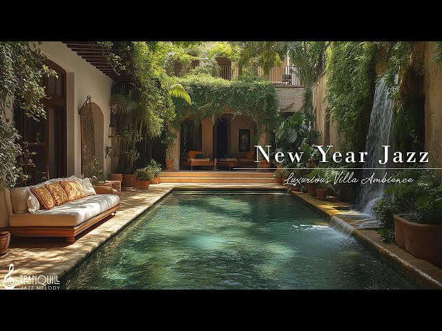 Happy New Year Vibes 2025 | Luxurious Villa In The Countryside With Tranquill Jazz & Nature Thera...