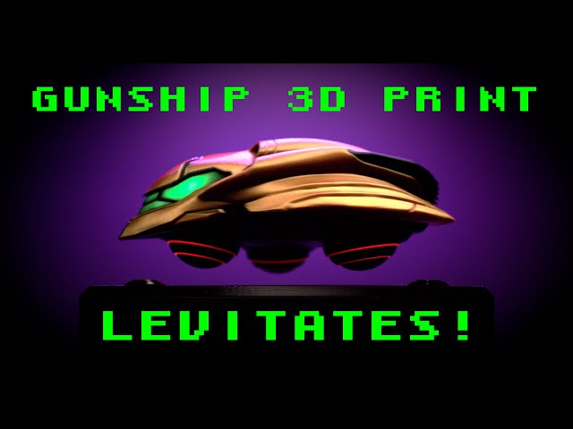 Levitating Metroid Gunship - 3D Print