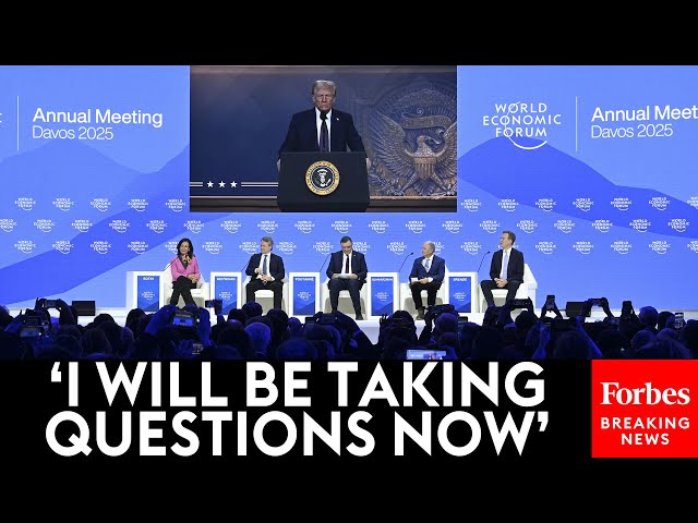 BREAKING: Trump Takes Question After Question From Business Titans At World Economic Forum In Davos