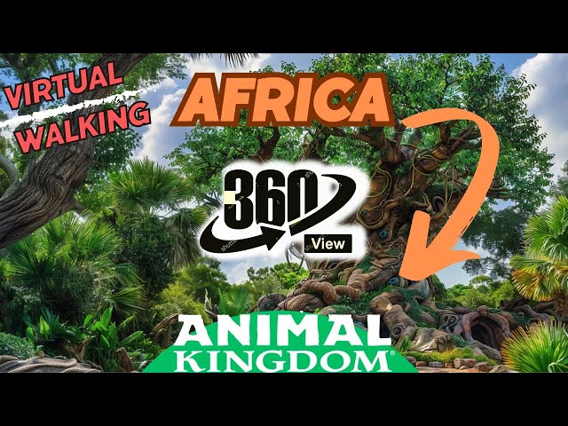 360º View 🦒 Disney's Animal Kingdom * Walt Disney Florida Orlando*  VR Video *Virtual Reality