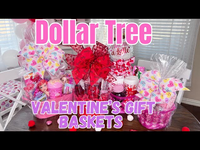 Dollar Tree Valentine's Gift Baskets | Budget Friendly