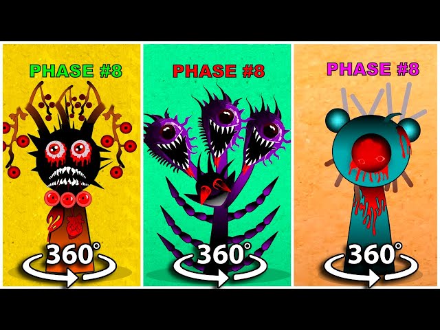 360 VR Sprunki 66 Phase 1- 8 Oren, Durple, Sky Full Version / Compilation Incredibox