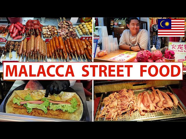 Street Food in Malaysia 🇲🇾 (Malacca City / Melaka) / Walking Tour / Walk with Anna