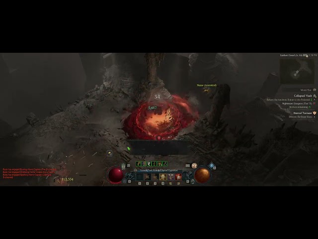 Diablo 4 Rupture barb 88 lvl nmd 75lvl (+50lvl of monsters)