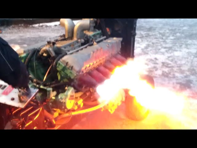 CRAZY Battle Tank Engines in The World ! Startup - Cool Sound & Fire up!