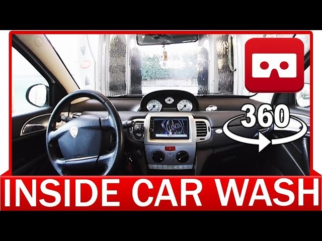 360° VR VIDEO - INSIDE CARWASH SPORTCAR - LANCIA YSILON TOUR - VIRTUAL REALITY | CAR WASH