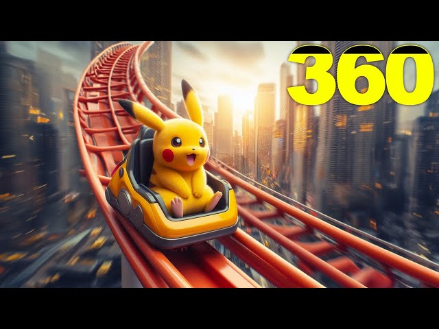 I made a Pokemon Roller Coaster in 360