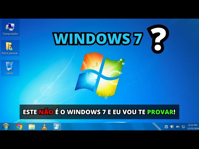 Este não é o WINDOWS 7 e eu vou te Provar!