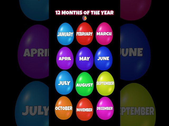 12 months name song || months of the Year  #kindergarten #staylittlechannel #learning