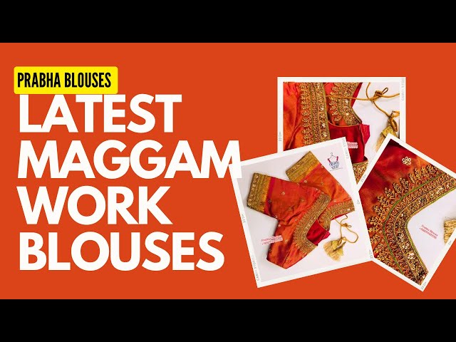 Latest maggam work blouse designs / prabhablouses / maggamwork