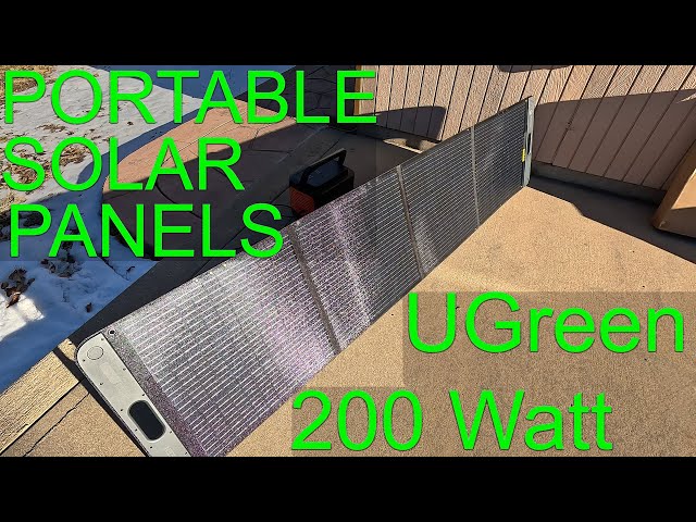 UGreen 200w Portable Solar Panel Test & Review