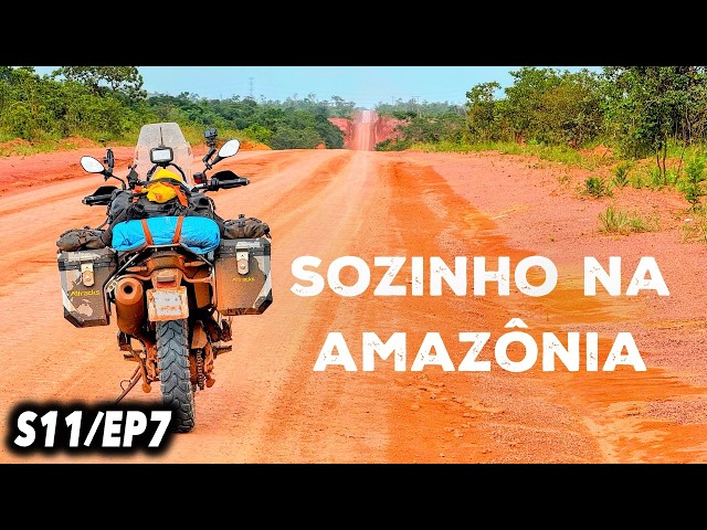 ATRAVESSEI a FLORESTA AMAZÔNIA do AMAPÁ SOZINHO de MOTO [HEMISFÉRIO NORTE] - S11/EP7