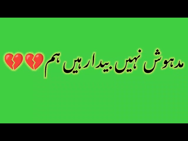 madhosh Nahin bedar hai ham best Urdu poetry 14 August amazing collection green screen video Urdu