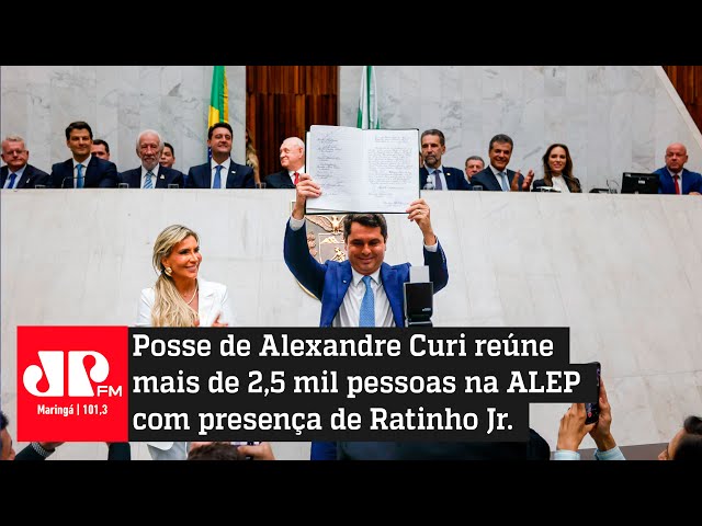 Posse de Alexandre Curi reúne mais de 2,5 mil pessoas na ALEP com presença de Ratinho Jr.