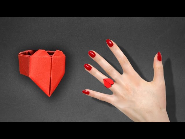 Origami: Heart Ring. - Instructions in English (BR)   @EasyOrigamiAndCrafts