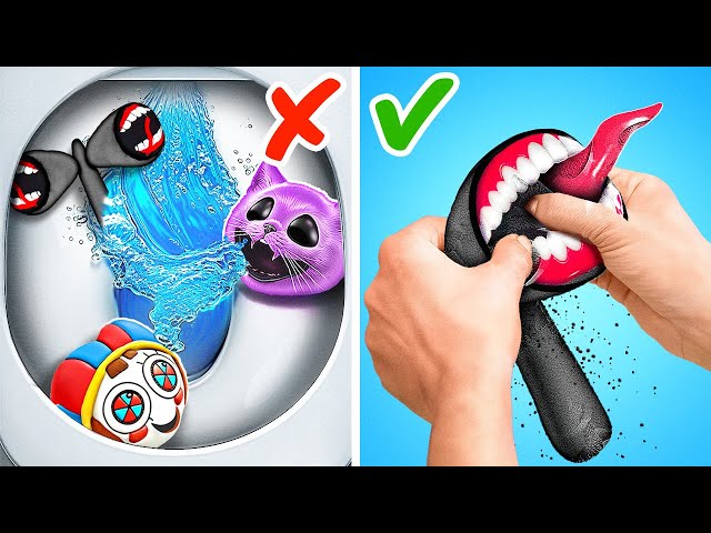 Don't Flush Digital Circus 😭 *Best ASMR Gadgets And Paper Crafts*