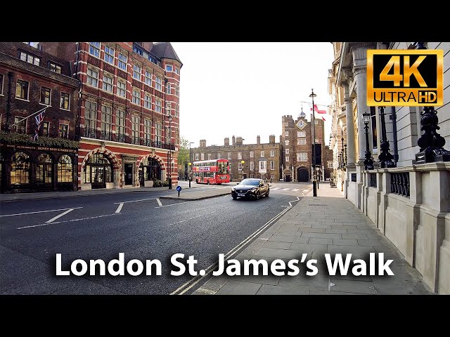 LONDON St James's Walk | Early morning | Exclusive Area | 4K UHD 3D 360° binaural audio 🎧