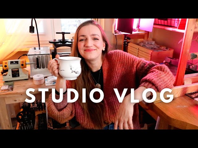 Jeweler's STUDIO VLOG. Workshop update, spoons for rings, plans for new year!