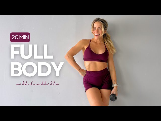 20 min FULL BODY WORKOUT with weight! Let's get stronger at home!