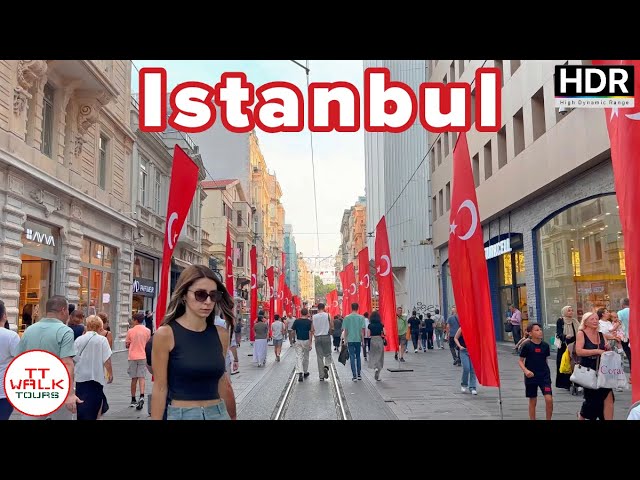 Walking Tour, Istiklal Street | Istanbul | 4K HDR