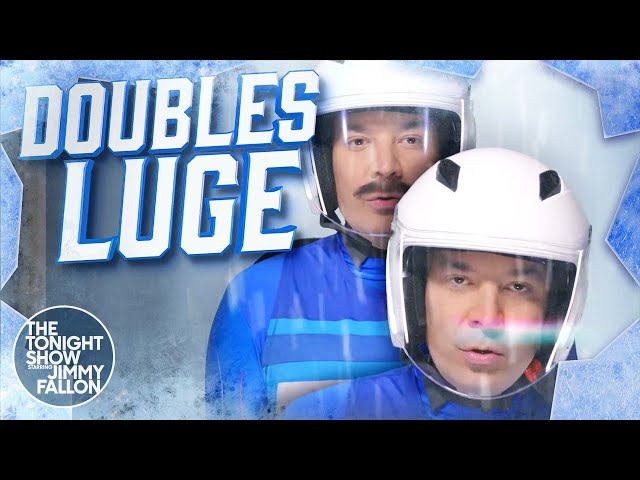 Jimmy Performs "Doubles Luge" | The Tonight Show Starring Jimmy Fallon