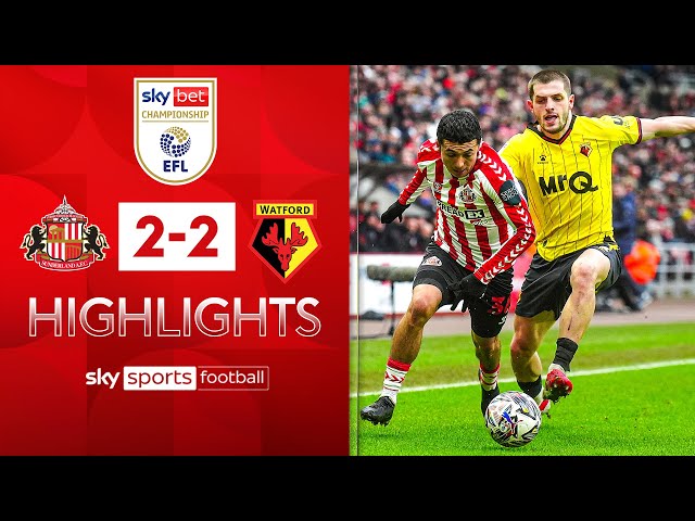 Black Cats earn late point! | Sunderland 2-2 Watford | Championship highlights