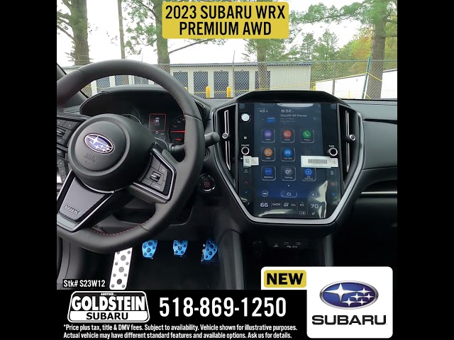 2023 Subaru WRX Premium AWD Stk S23W12 New Car