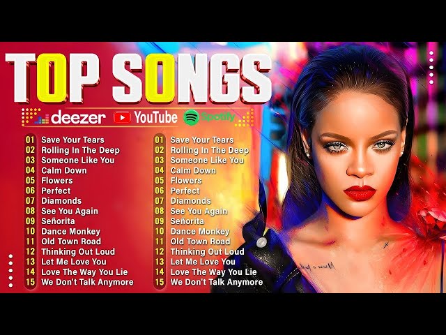 Rhianna, The Weeknd, Bruno Mars, Taylor Swift, Justin Bieber - Billboard Pop Songs 2025 Playlist