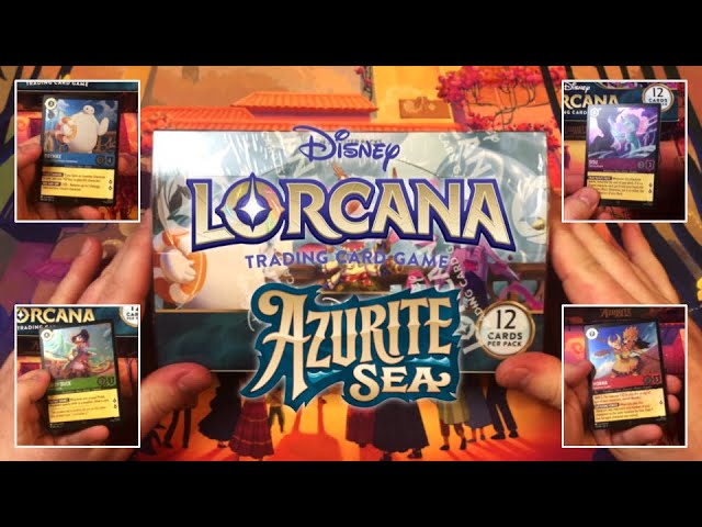 JUST IN! Disney Lorcana "Azurite Sea" Booster Box Opening #1 NO COMMENTARY