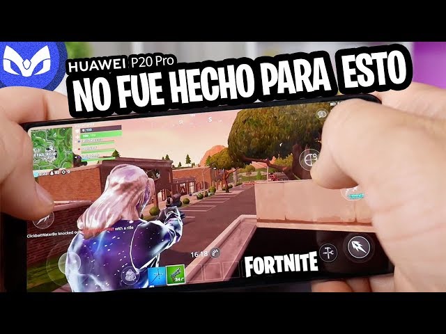 ASI ES FORTNITE EN EL HUAWEI P20 PRO - CASI SE QUEMA